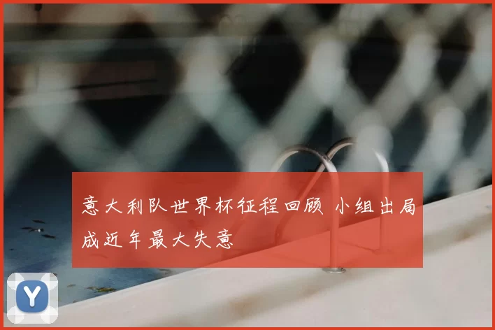意大利队世界杯征程回顾 小组出局成近年最大失意